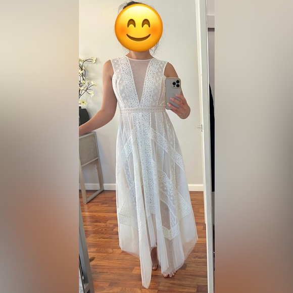 BCBG Maxazria lace&tulle wedding, evening, prom maxi dress XS - Picture 7 of 13